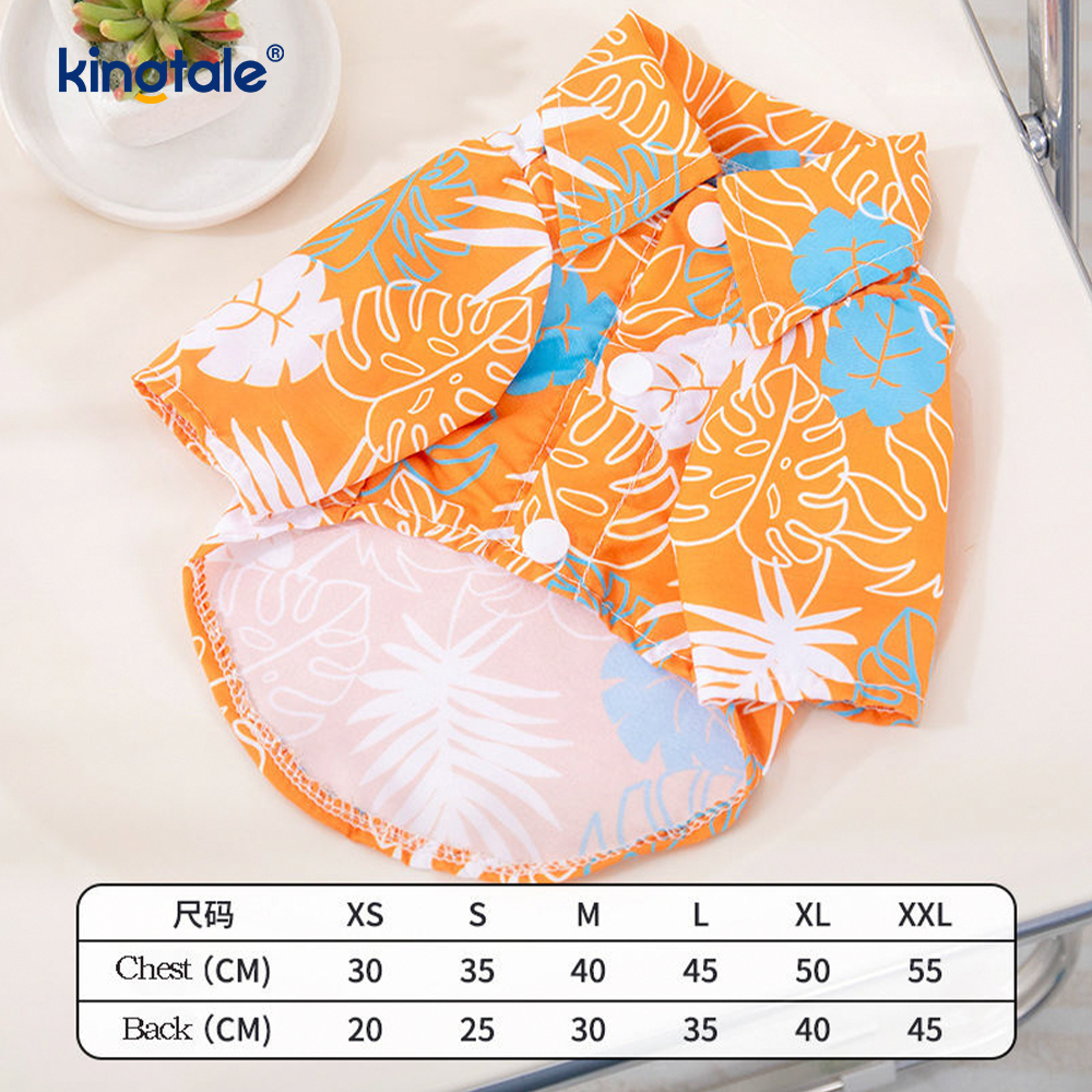 Camisas estilo hawaiano camisetas para perros verano playa ropa para perros gato traje camisa