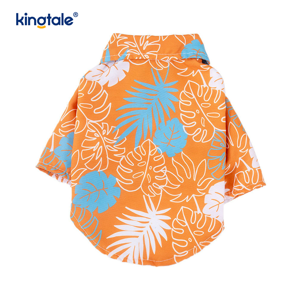 Camisas estilo hawaiano camisetas para perros verano playa ropa para perros gato traje camisa