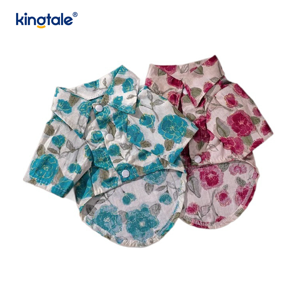 Camisas estilo hawaiano camisetas para perros verano playa ropa para perros gato traje camisa