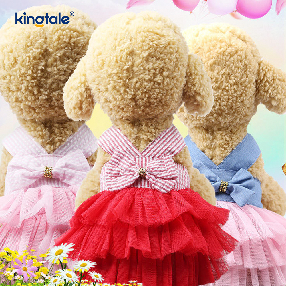 Vestido de verano para perros, vestido camisero de lujo, trajes para mascotas, ropa