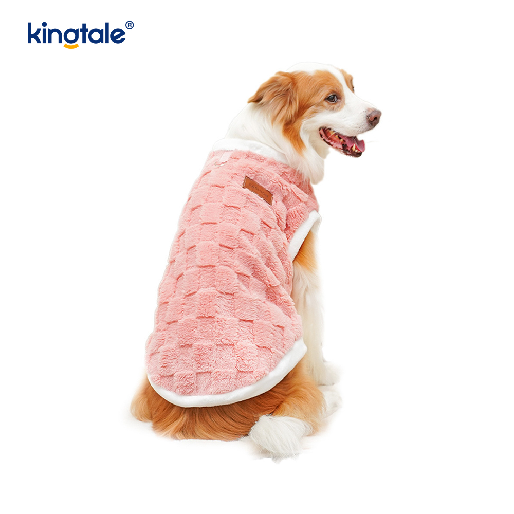 Los chalecos de felpa para mascotas de invierno son suaves y cómodos