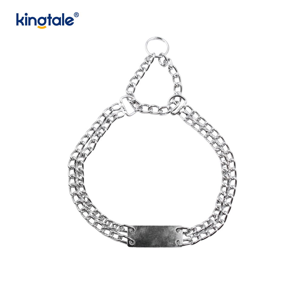 Collares de cachorro martingala de entrenamiento con enlace deslizante de Metal para perros resistentes