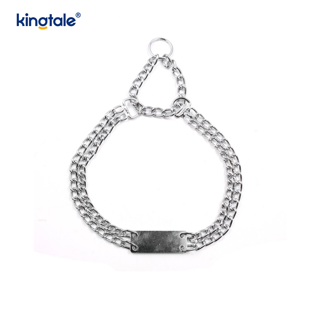 Collares de cachorro martingala de entrenamiento con enlace deslizante de Metal para perros resistentes