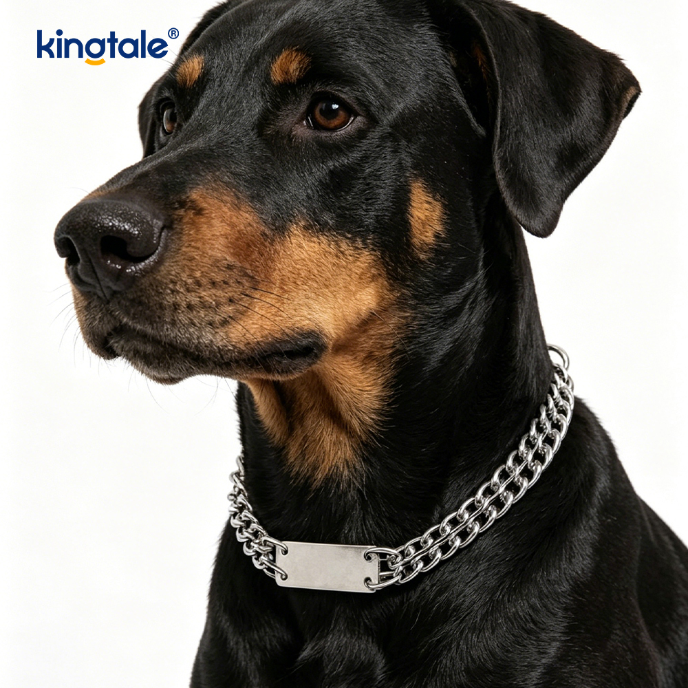 Collares de cachorro martingala de entrenamiento con enlace deslizante de Metal para perros resistentes