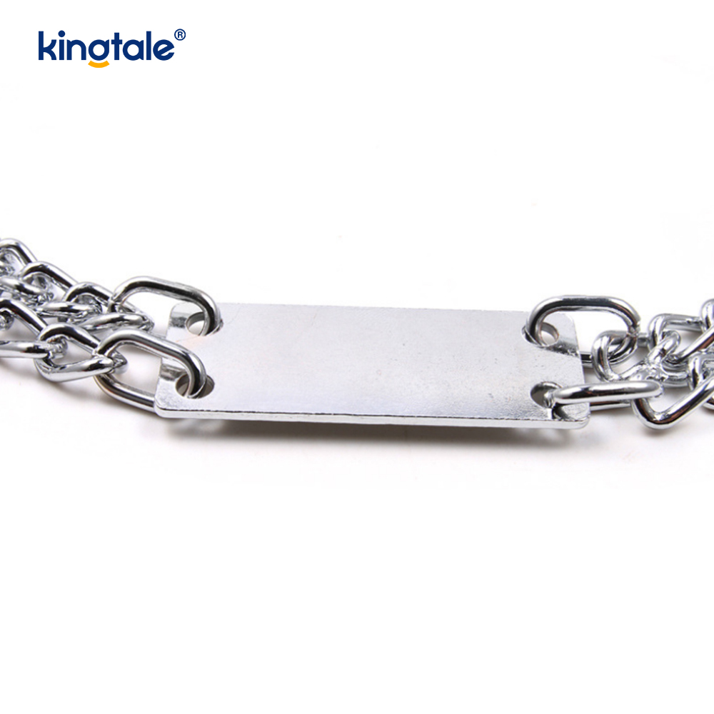 Collares de cachorro martingala de entrenamiento con enlace deslizante de Metal para perros resistentes