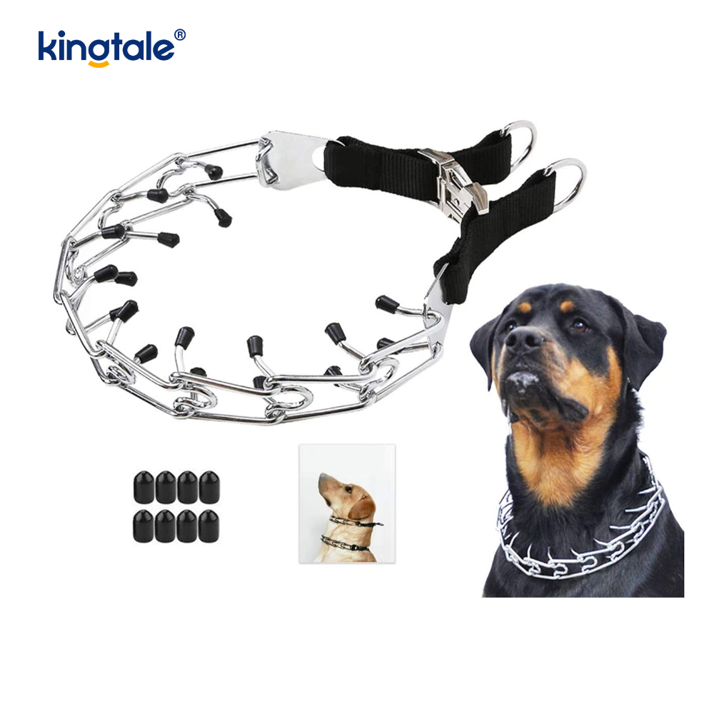 Collar de punta para perros grandes Collar de pellizco para perros Collar de gargantilla para mascotas