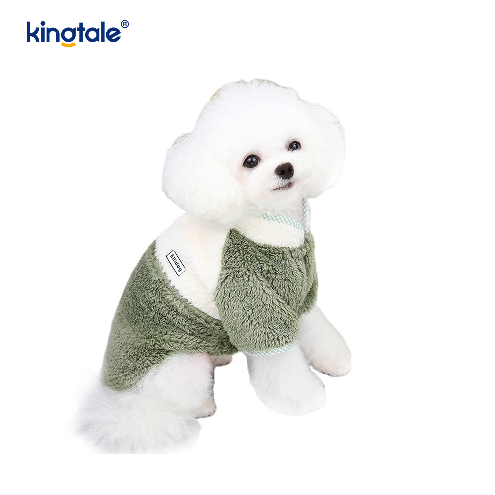 Chaleco polar para perro, sudadera cálida, suéter elástico para cachorro