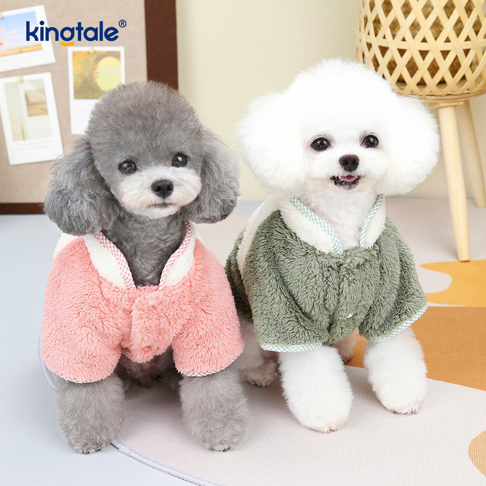 Chaleco polar para perro, sudadera cálida, suéter elástico para cachorro