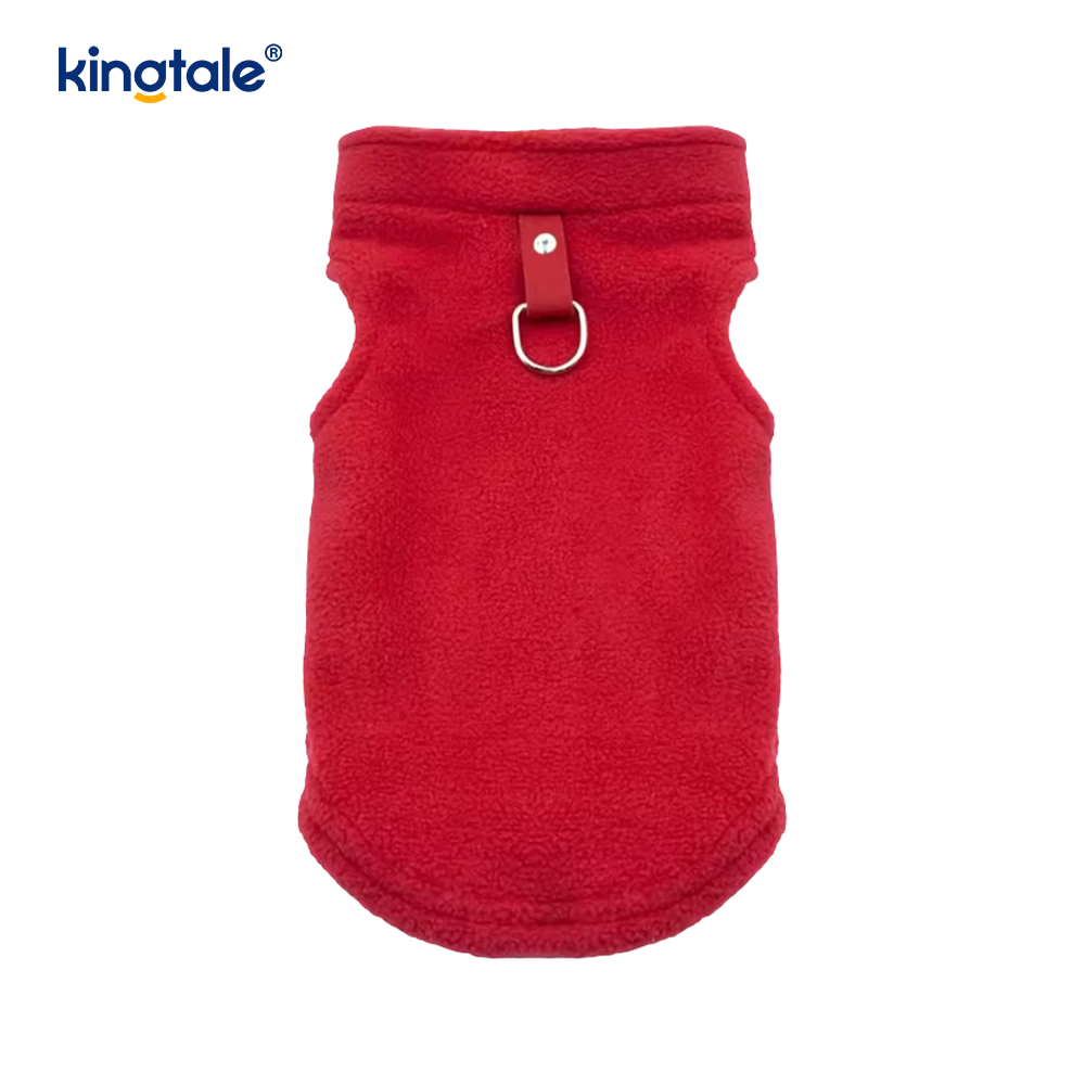 Chaleco polar sin mangas para perros pequeños Poliéster acogedor