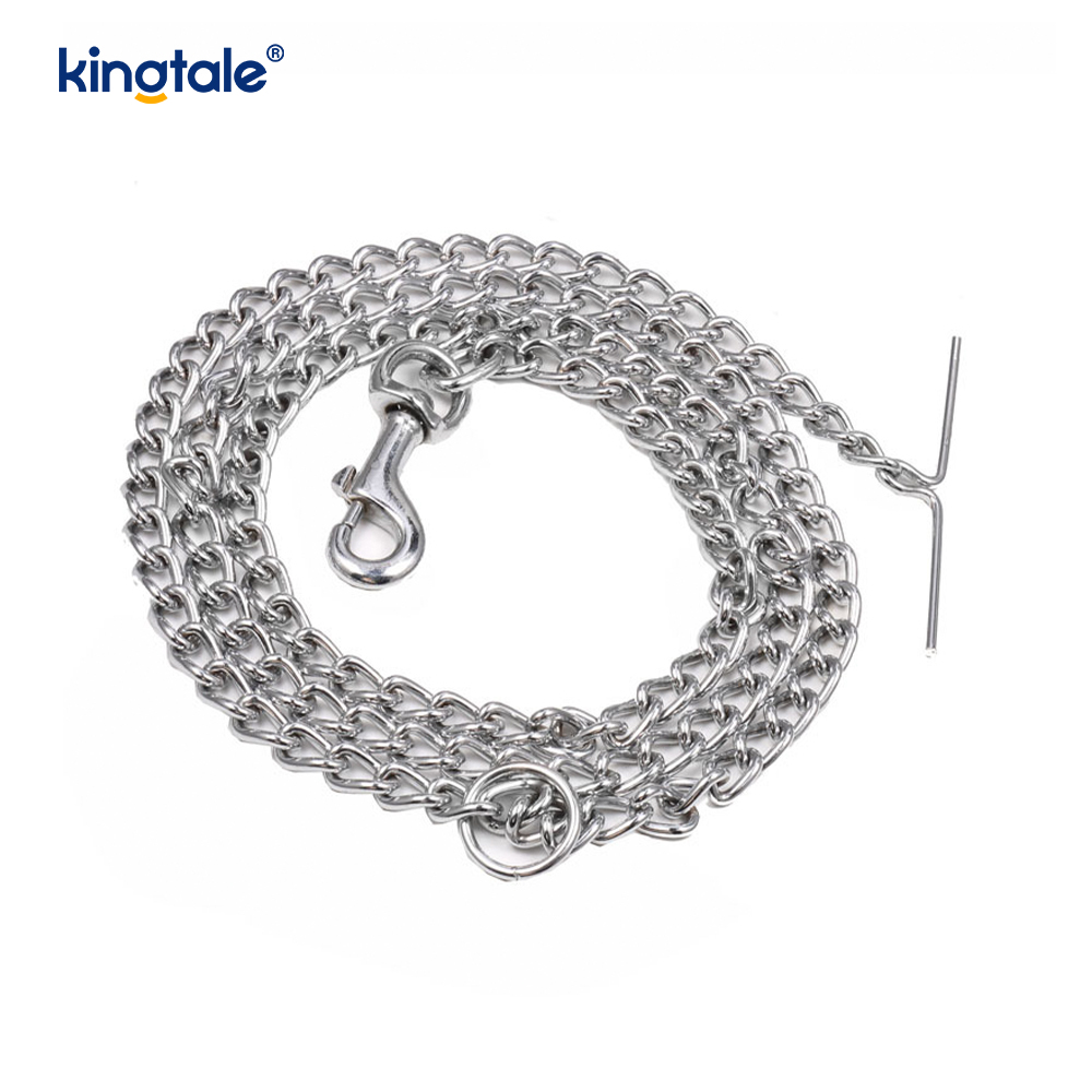 Cadenas para perros para exteriores Correa de cadena de amarre resistente para perros S M A L L