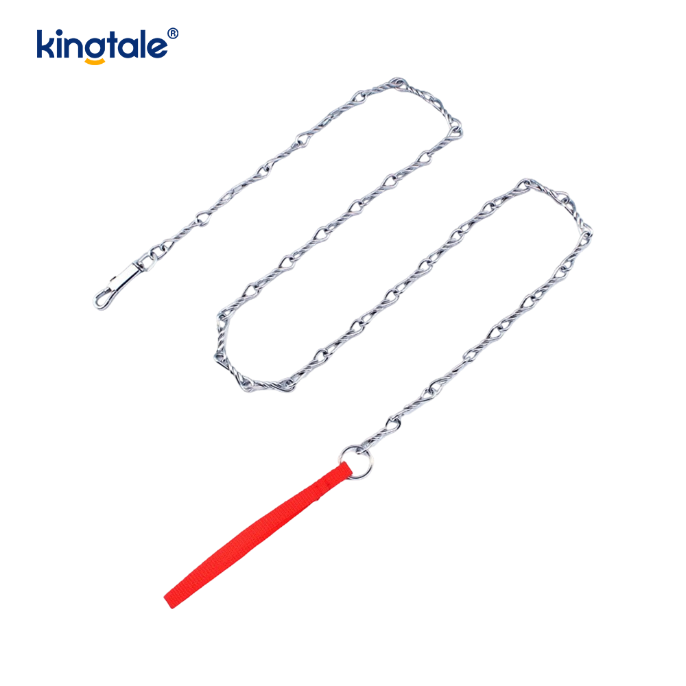 Metal Chain Heavy Duty Dog Leash Chew Proof Dog Leash with Soft Handle  