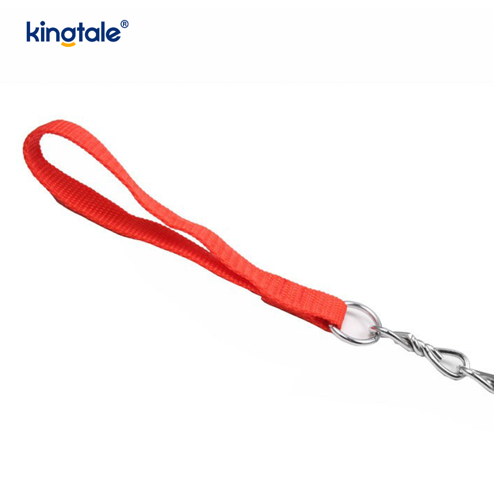 Metal Chain Heavy Duty Dog Leash Chew Proof Dog Leash with Soft Handle  
