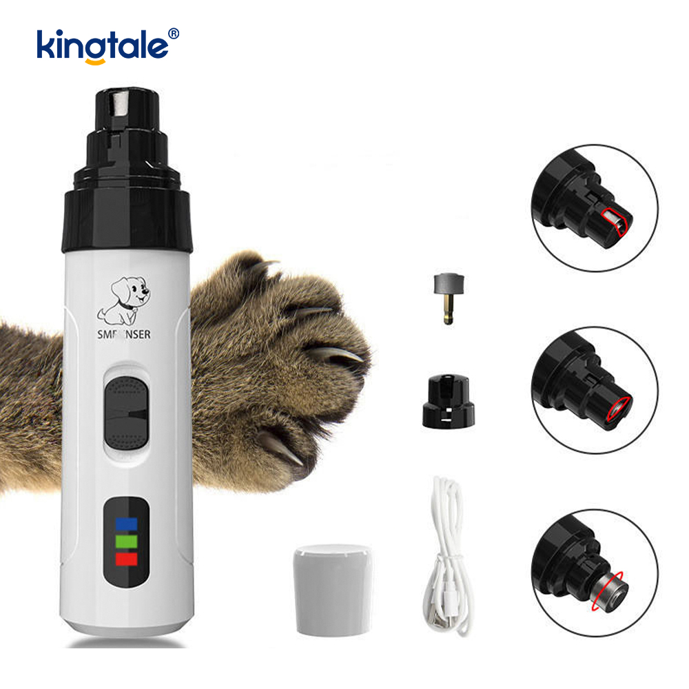Cortauñas para perros, amoladora de uñas duradera para mascotas con diamante recargable personalizada