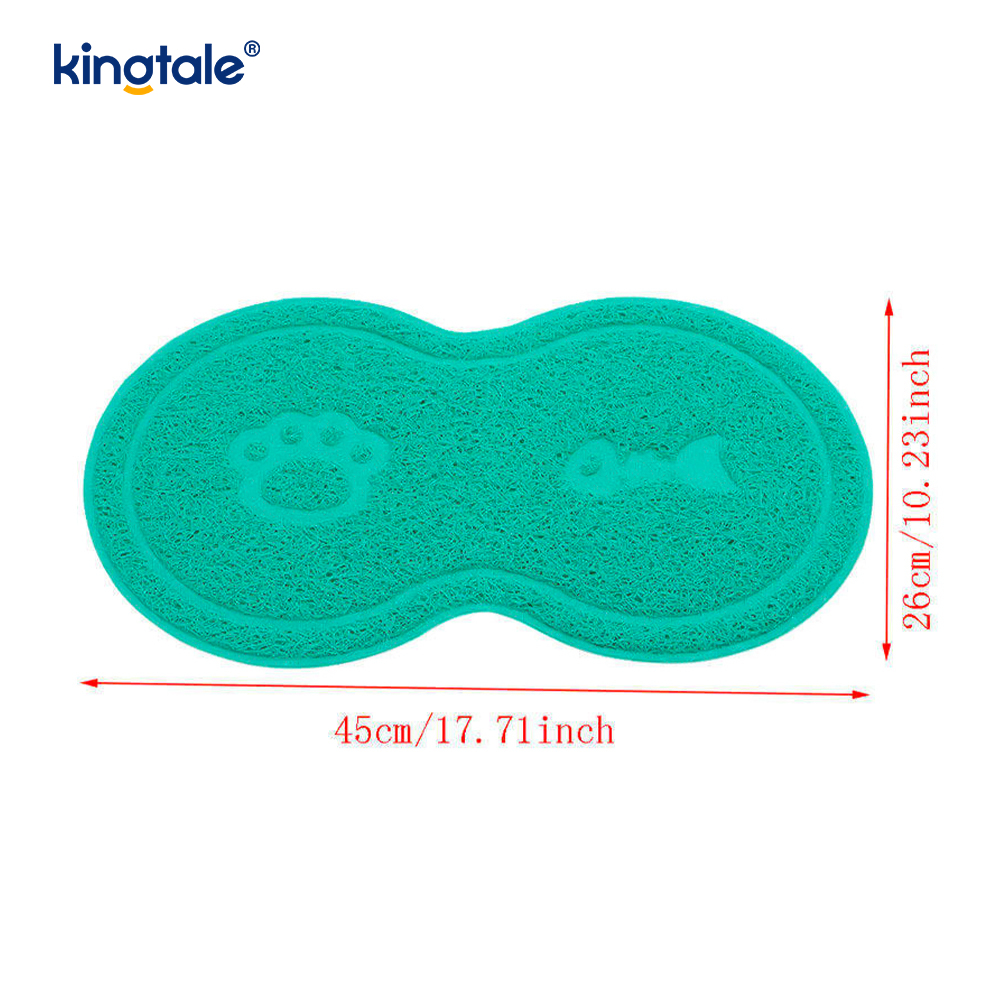 Alfombrilla antideslizante impermeable para caja de arena para gatos, alfombrilla para mascotas, suministros de limpieza para mascotas, alfombrilla de baño para gatos de PVC