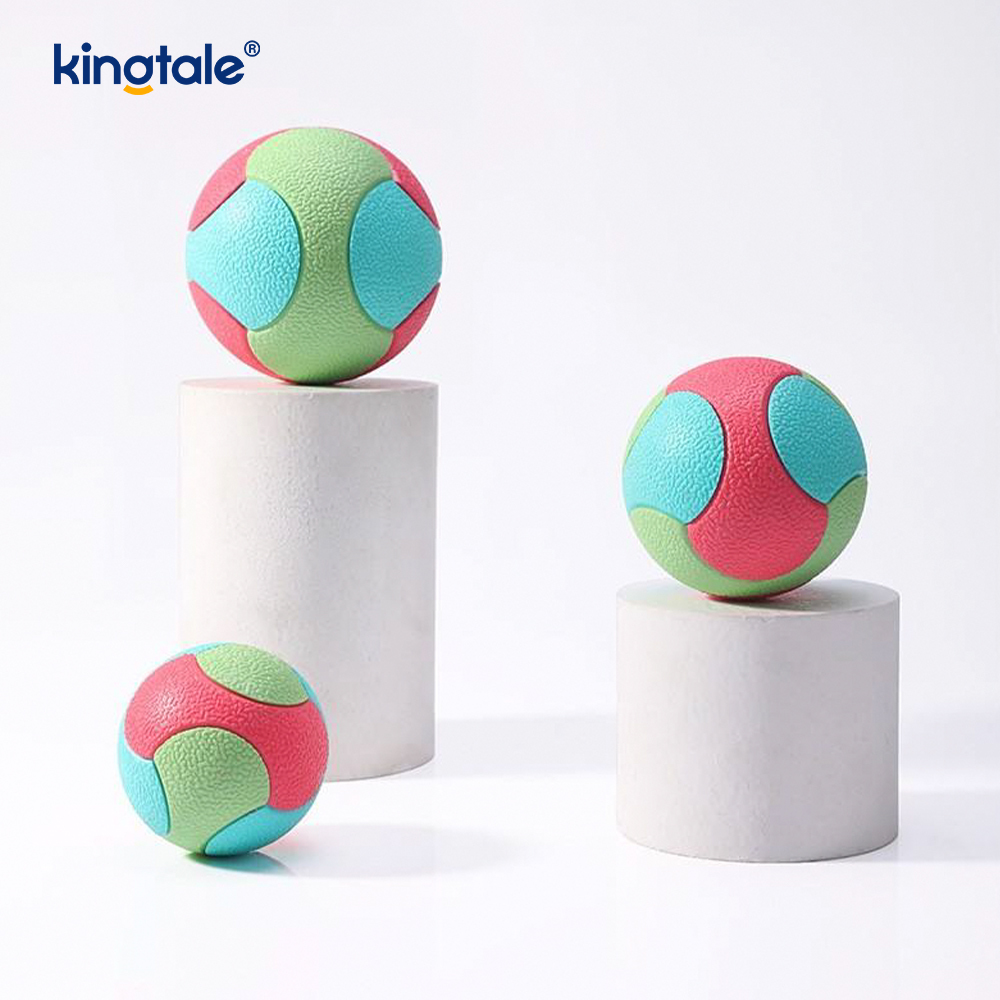 Pelota de juguete duradera resistente a las mordeduras para limpieza de dientes de perro, resistente a las mordeduras, chirriante