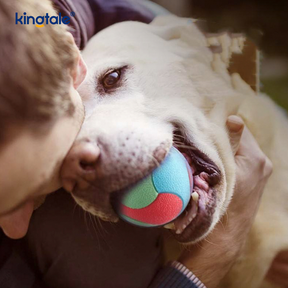 Pelota de juguete duradera resistente a las mordeduras para limpieza de dientes de perro, resistente a las mordeduras, chirriante
