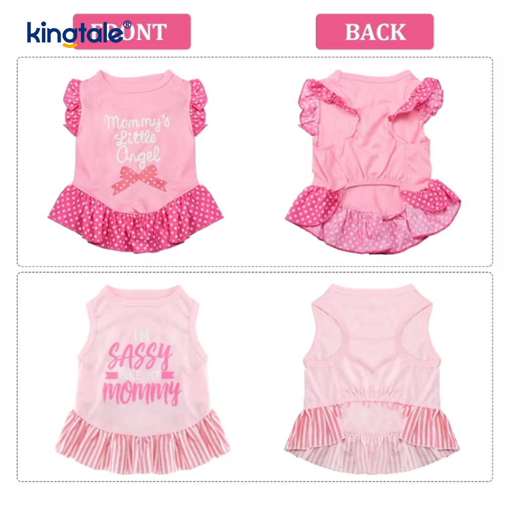 Vestidos lindos del perro del verano del deporte a cuadros hawaianos de encargo para los perros pequeños
