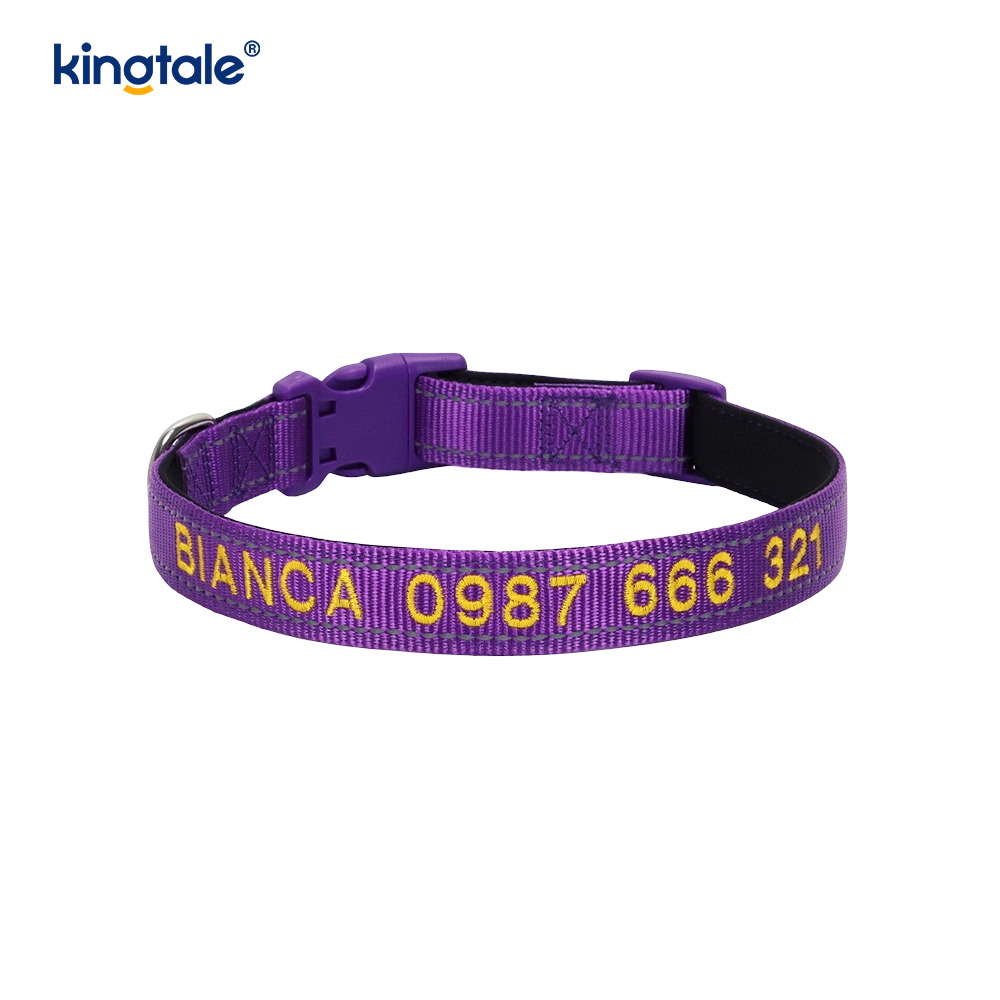 El diseño de hebilla codificada del collar de perro de servicio para prevenir accidentes advierte