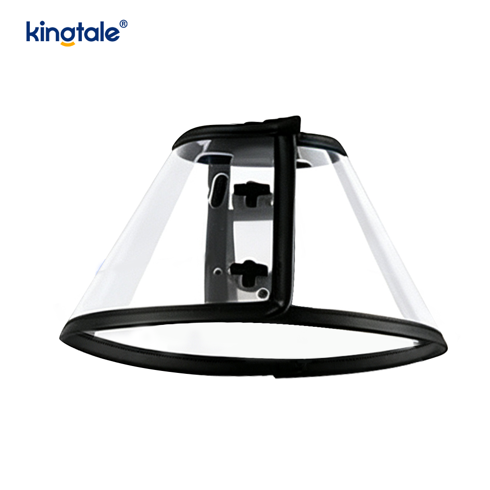 Kingtale-Collar de recuperación suave y ajustable para mascotas, para perros y gatos, cono de plástico protector personalizado de plástico sólido sostenible