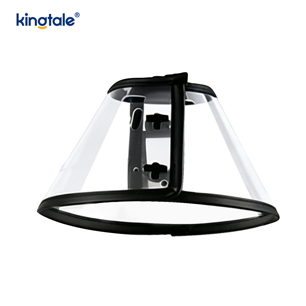 Kingtale-Collar de recuperación suave y ajustable para mascotas, para perros y gatos, cono de plástico protector personalizado de plástico sólido sostenible