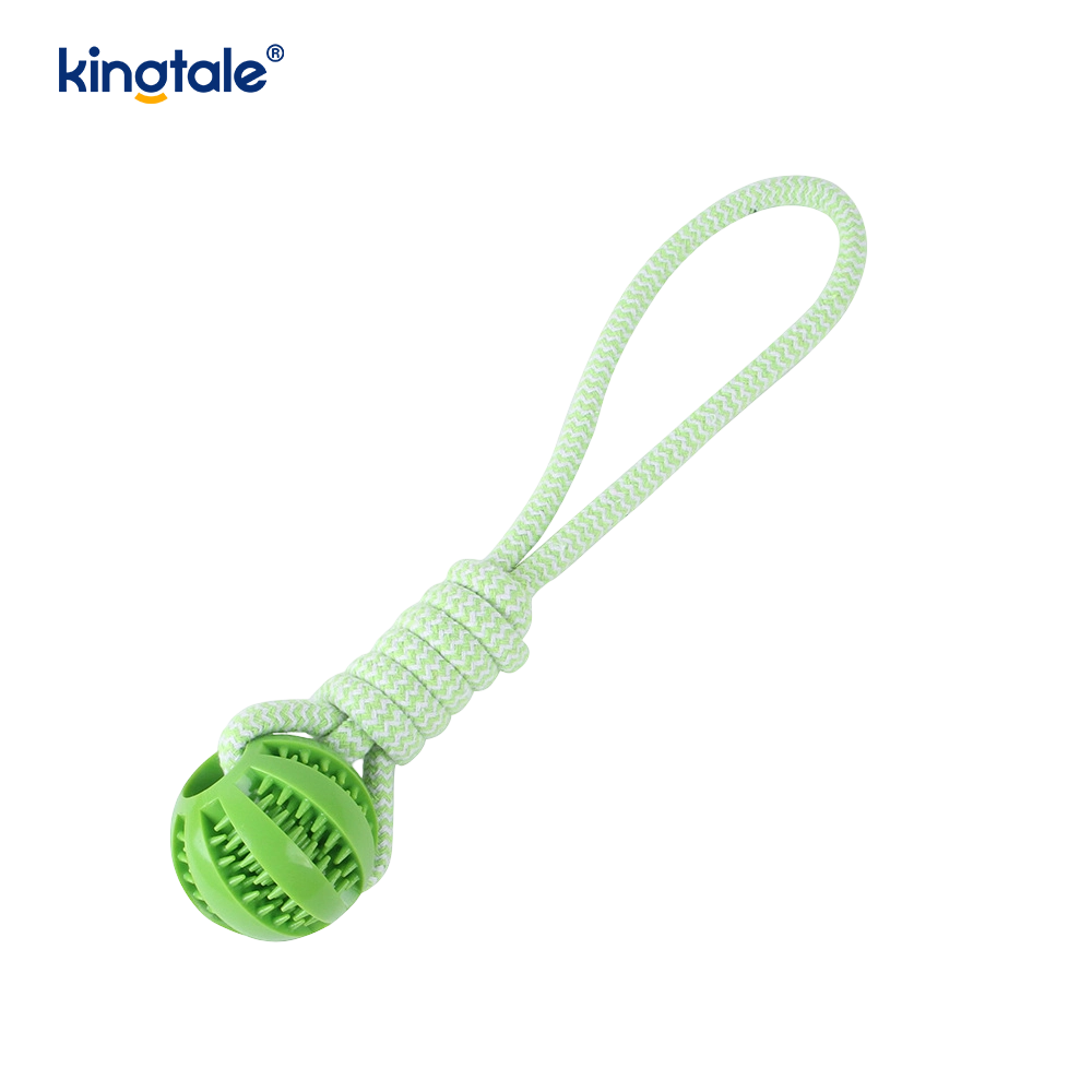 Juguete para perros pelota de goma masticable extraíble para interior y exterior