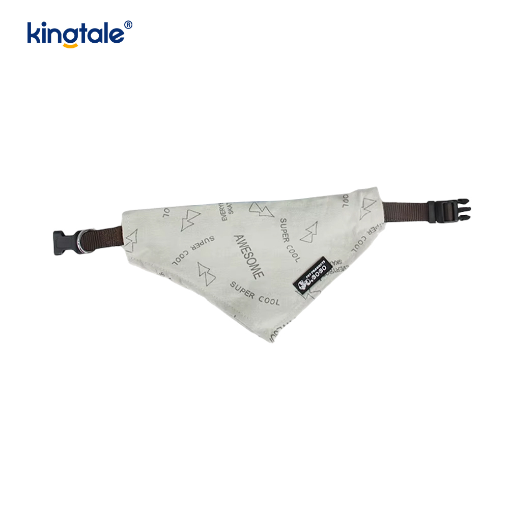 Pañuelo para perro, pañuelo personalizado de algodón transpirable para cachorros con collares para mascotas