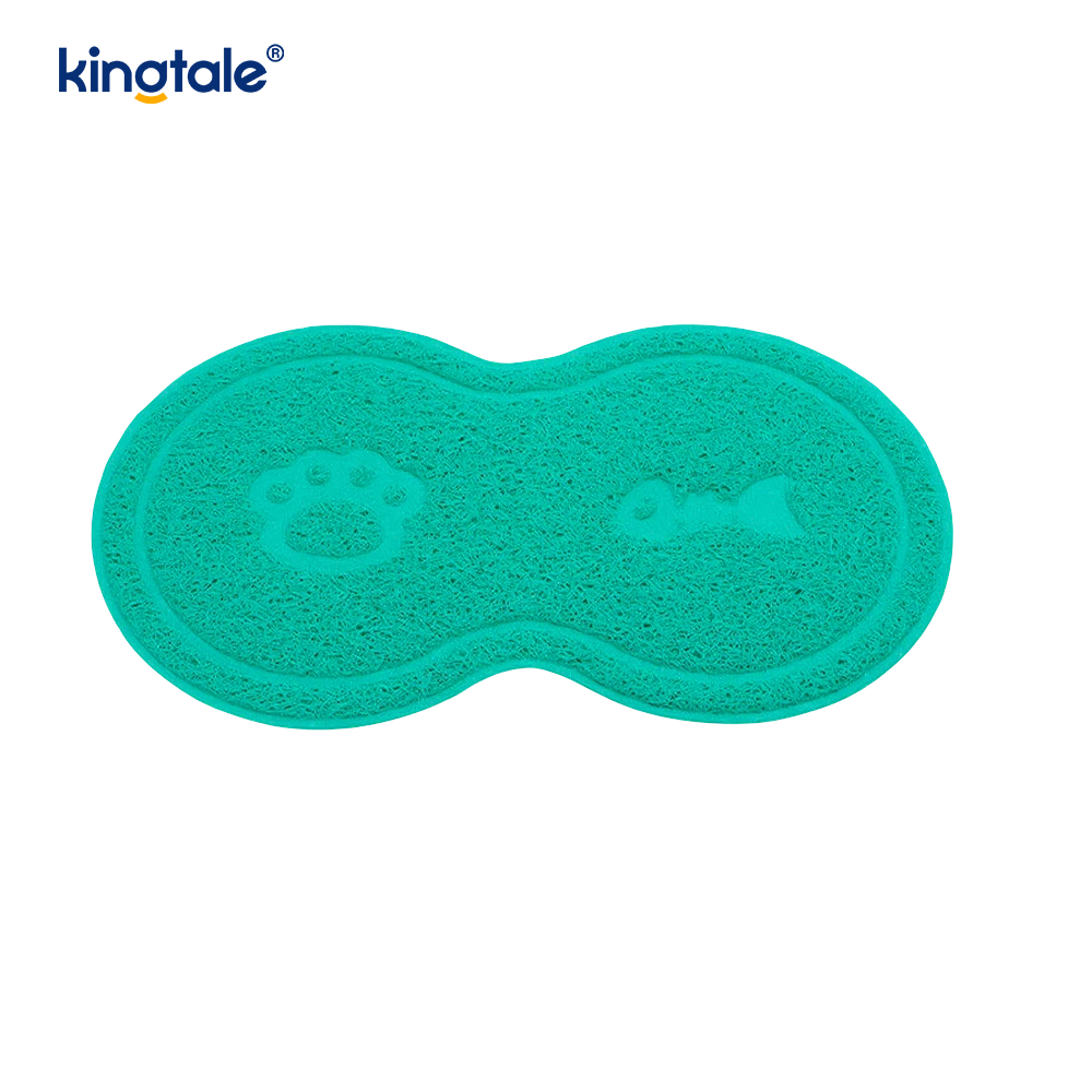 Alfombrilla antideslizante impermeable para caja de arena para gatos, alfombrilla para mascotas, suministros de limpieza para mascotas, alfombrilla de baño para gatos de PVC