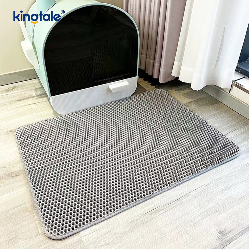 Alfombrilla para arena para gatos, capa trasera impermeable y a prueba de fugas