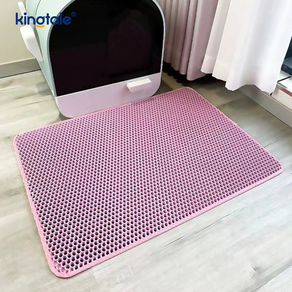 Alfombrilla para arena para gatos, capa trasera impermeable y a prueba de fugas