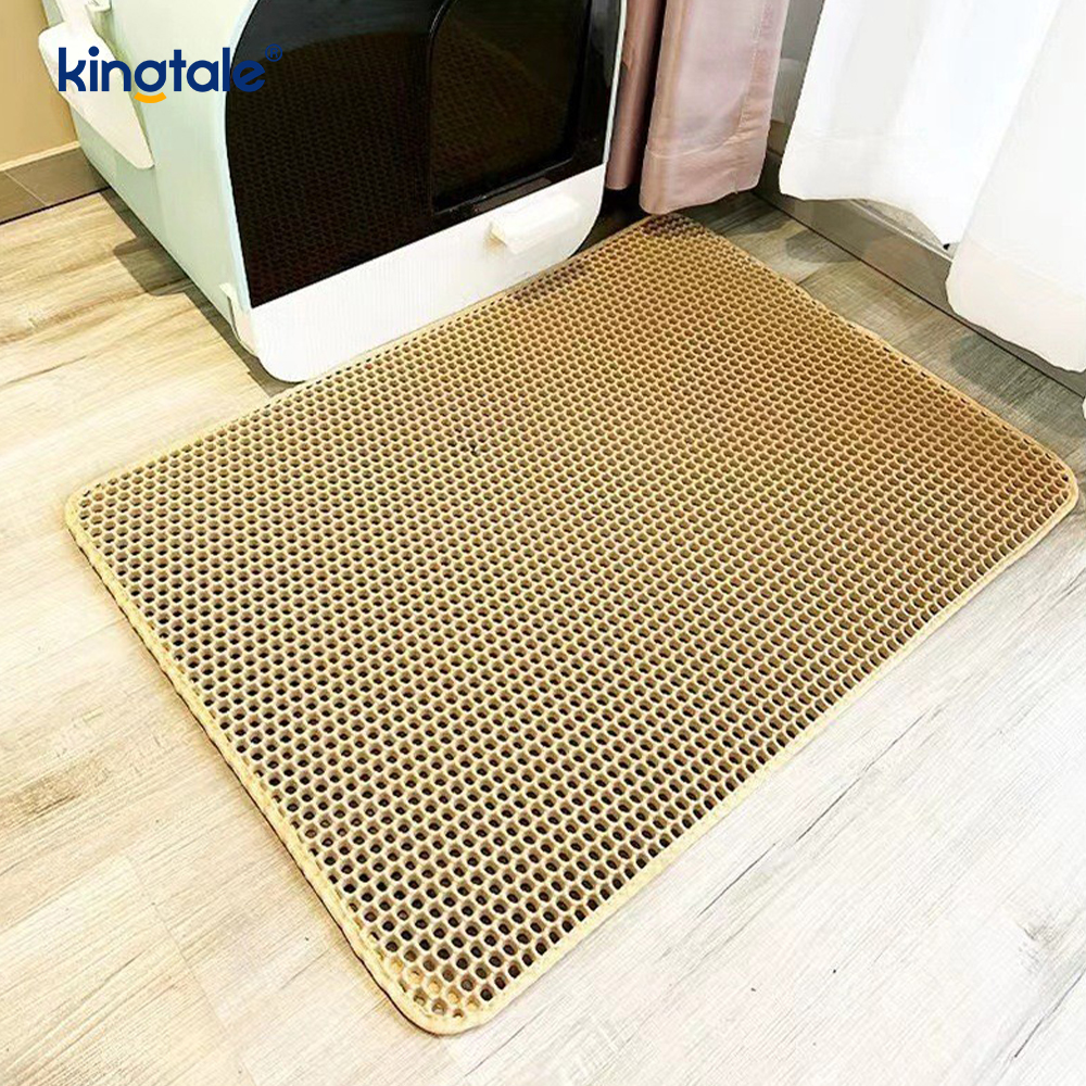 Alfombrilla para arena para gatos, capa trasera impermeable y a prueba de fugas